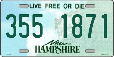 NH license plate 3551871