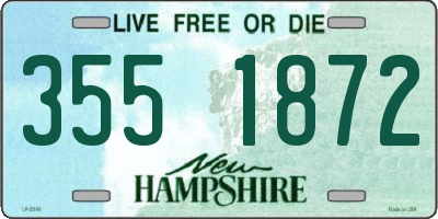 NH license plate 3551872