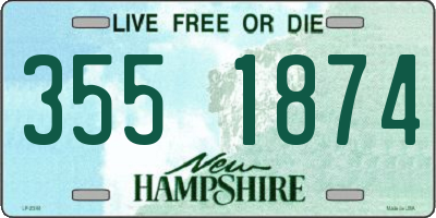 NH license plate 3551874