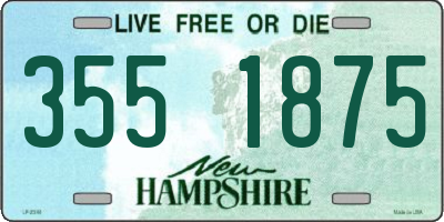 NH license plate 3551875