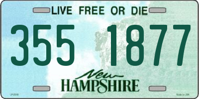 NH license plate 3551877