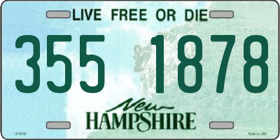 NH license plate 3551878
