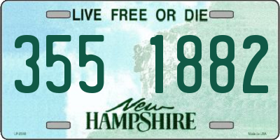 NH license plate 3551882