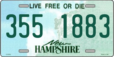 NH license plate 3551883