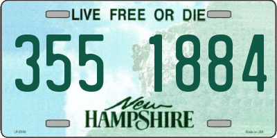 NH license plate 3551884
