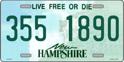 NH license plate 3551890