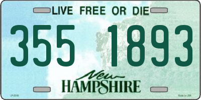 NH license plate 3551893