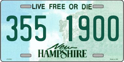 NH license plate 3551900