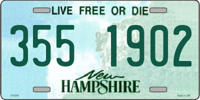 NH license plate 3551902