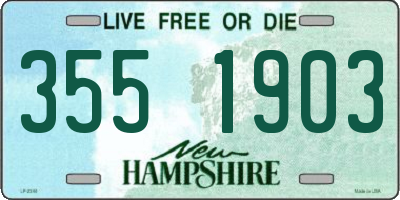 NH license plate 3551903