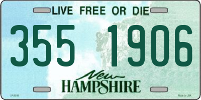 NH license plate 3551906