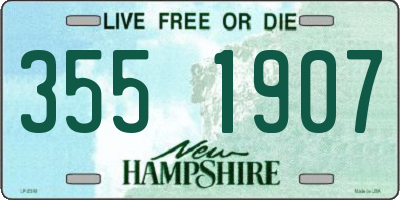 NH license plate 3551907
