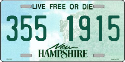 NH license plate 3551915