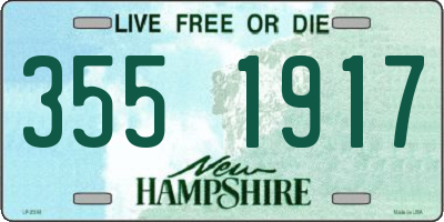 NH license plate 3551917