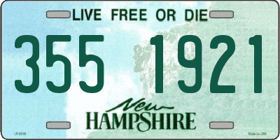 NH license plate 3551921