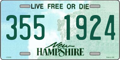 NH license plate 3551924