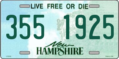 NH license plate 3551925