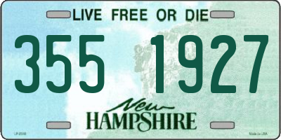 NH license plate 3551927