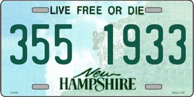 NH license plate 3551933