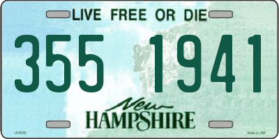 NH license plate 3551941