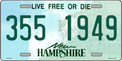 NH license plate 3551949
