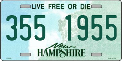 NH license plate 3551955