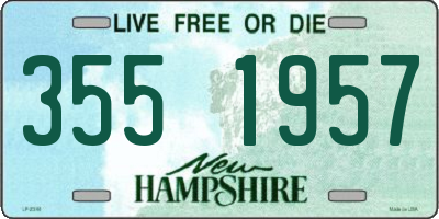 NH license plate 3551957