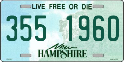 NH license plate 3551960