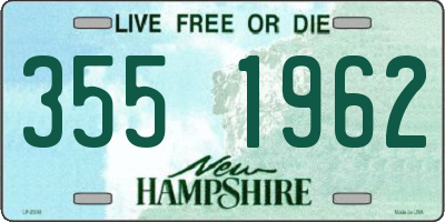 NH license plate 3551962