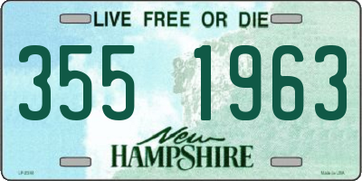NH license plate 3551963