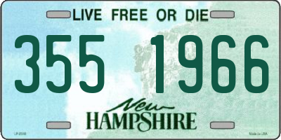 NH license plate 3551966