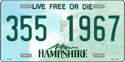 NH license plate 3551967