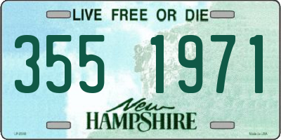 NH license plate 3551971