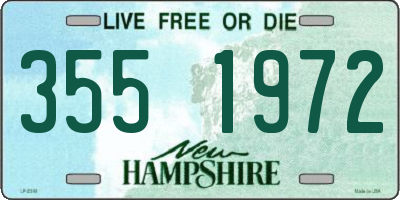 NH license plate 3551972