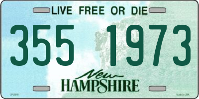NH license plate 3551973