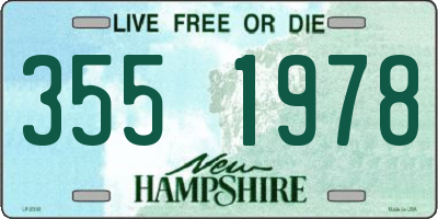 NH license plate 3551978
