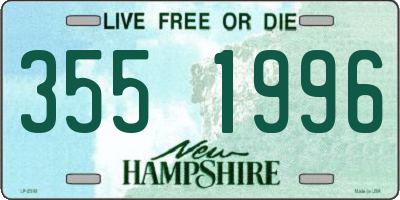 NH license plate 3551996