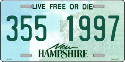 NH license plate 3551997