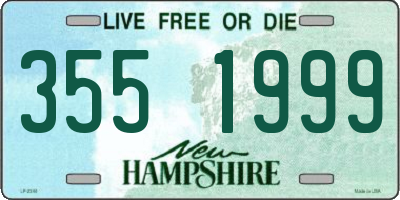 NH license plate 3551999