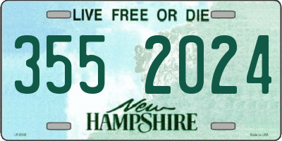 NH license plate 3552024