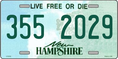 NH license plate 3552029