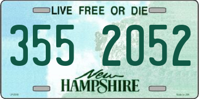 NH license plate 3552052
