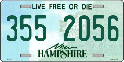 NH license plate 3552056