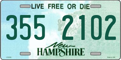 NH license plate 3552102