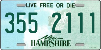 NH license plate 3552111