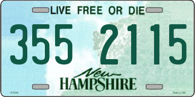 NH license plate 3552115