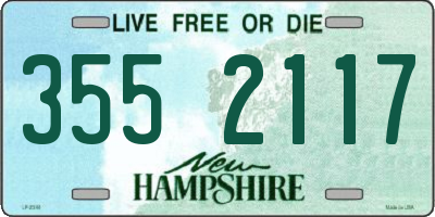NH license plate 3552117