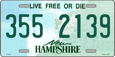 NH license plate 3552139