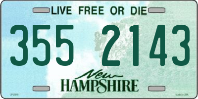 NH license plate 3552143