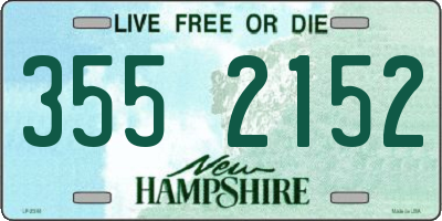 NH license plate 3552152